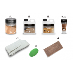 Kit Saving: DC104 (a) Element 7 V floor natural, fired or nero wood, work by hand, furnishings or other surfaces up to 5m2  (DC)